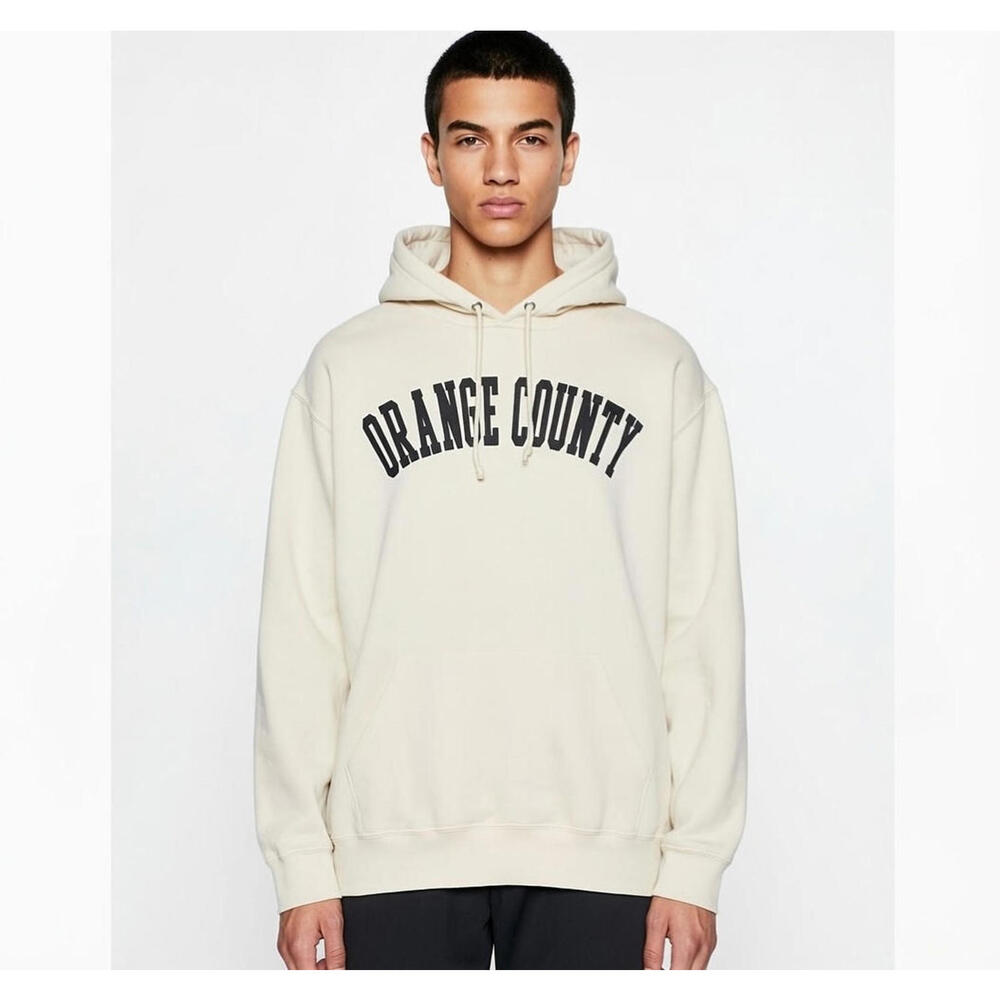 Jerzees, XL, Cream, Orange County Pullover Hoodie